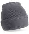 BB445R B445R Beechfield Recycled Original Patch Beanie Graphite Grey colour image